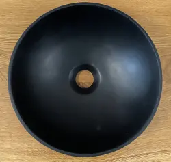 Solid S -pieni pesuallas, Solid Surface, pyöreä, 30 x 30 x 11 cm, mattamusta, 1208953271