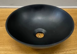 Solid S -pieni pesuallas, Solid Surface, pyöreä, 30 x 30 x 11 cm, mattamusta, 1208953271