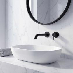 SB Round uppoasennettava pesuallashana, mattamusta - 102mm