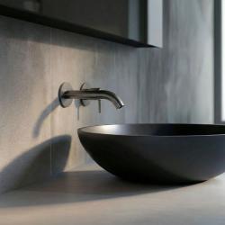 SB Round 316 upotettava pesuallashana Gun Metal PVD 132mm