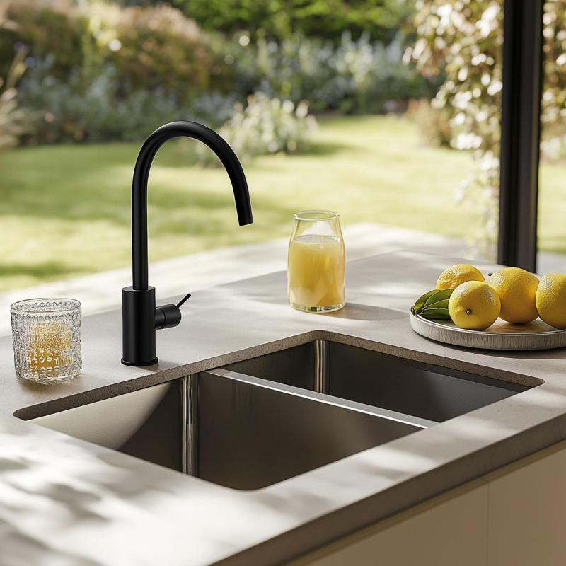 Franke Mythos MYX 160.34.16 BL one and a half stainless steel sink undermount 34+16cm 122.0638.273