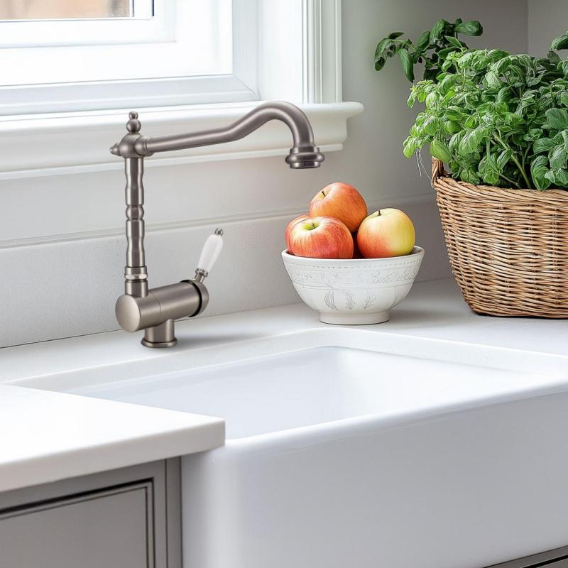 PB Vintage Nostalginen keittiöhana ikkunahana taittuva ruostumaton teräs 1208953757