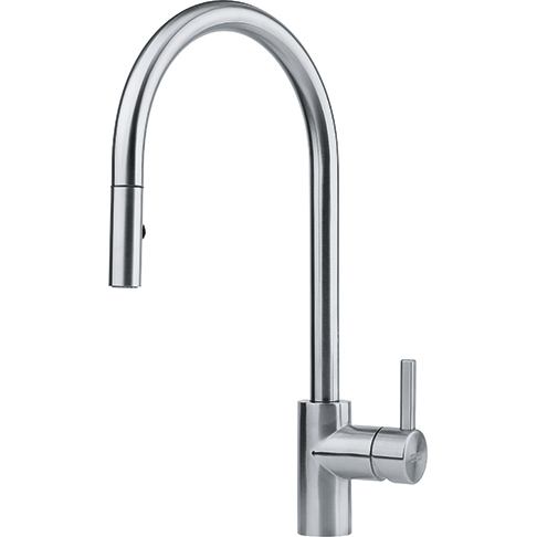Franke Kitchen tap Eos Neo with spout pull-out spray head completely stainless steel 115.0590.045 - Productafbeelding