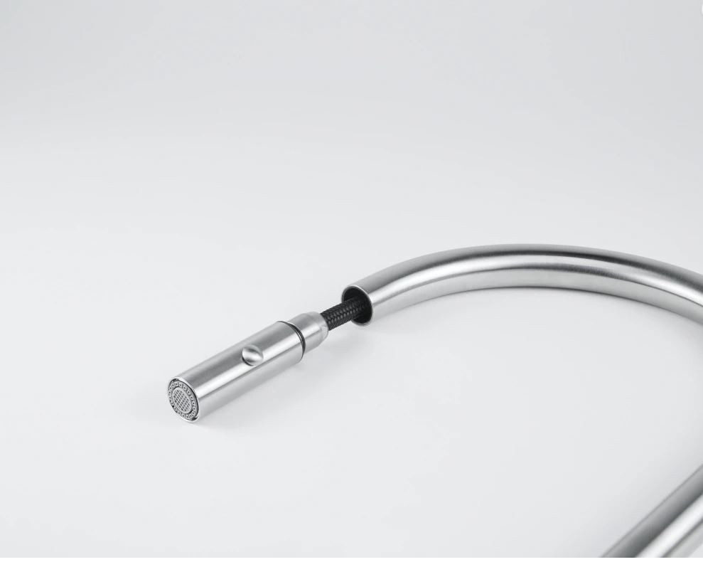 Franke Kitchen tap Eos Neo with spout pull-out spray head completely stainless steel 115.0590.045 - Productafbeelding 4