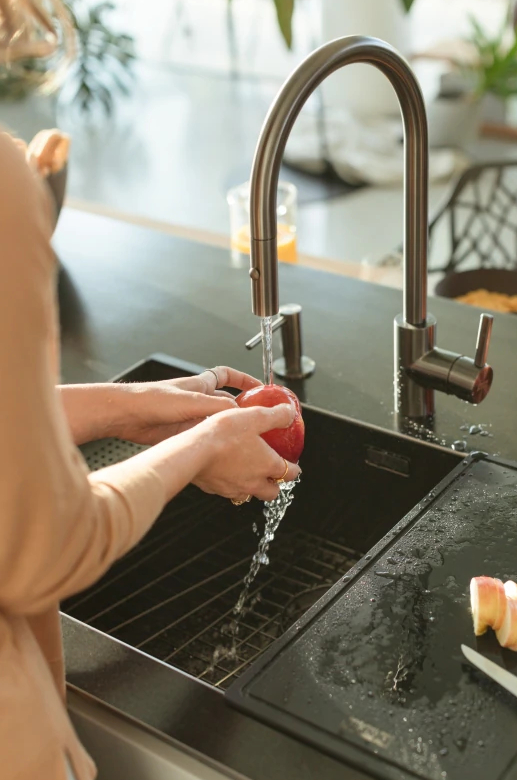 Franke Kitchen tap Eos Neo with spout pull-out spray head pvd gun metal 115.0628.256 - Productafbeelding 6