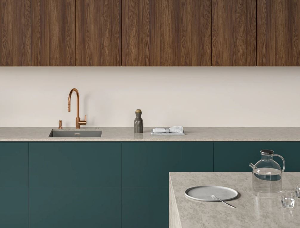 Franke copper Kitchen tap Eos Neo with spout pull-out spray head pvd copper 115.0628.254 - Productafbeelding 4