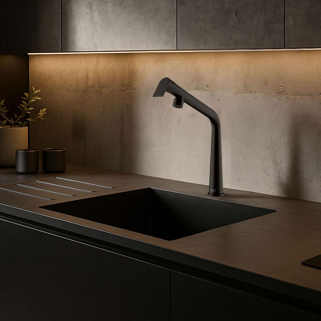 Franke Icon Kitchen tap matt black with swivel spout 115.0625.187 - Productafbeelding 2