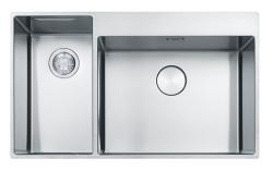Franke Box Center BWX220-54-27 ruostumattomasta teräksestä allas oikealla leikkuulaudalla, veitsisarjalla ja lankakorilla 86x51cm 127.0587.644