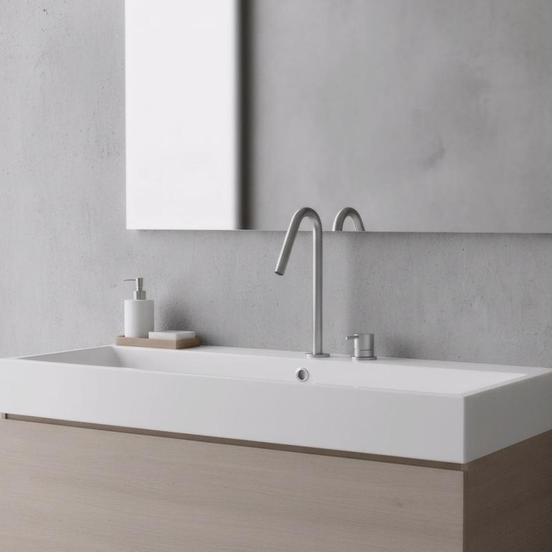 Waterevolution Flow 2-reikäinen pesuallashana RST korkealla 120 mm juoksuputkella T1122VIE