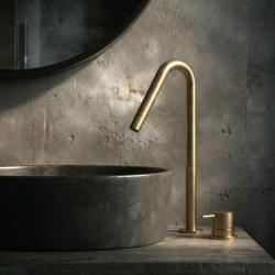 Waterevolution Flow 2-hole sink faucet chrome with high V-Shaped 227mm spout T1122VLE