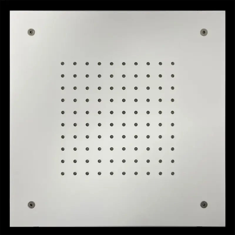 SB Rubinetterie matte white corian solid surface built-in square rain shower ceiling showerhead 30cm 1208954082