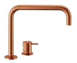 Waterevolution Flow 2-hole sink faucet PVD Brushed Copper T112HCPE