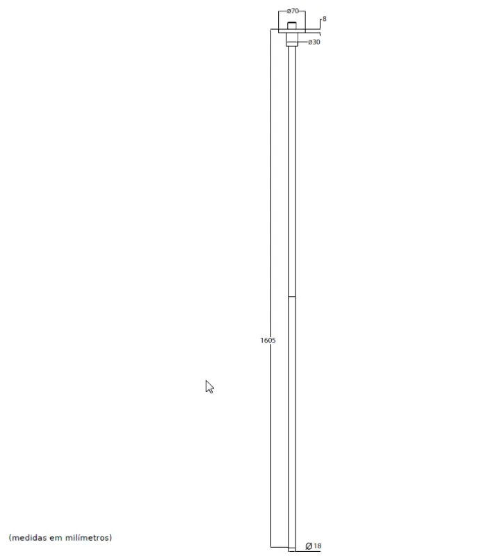 Waterevolution Flow ceiling mounted faucet PVD gun metal T1678GME