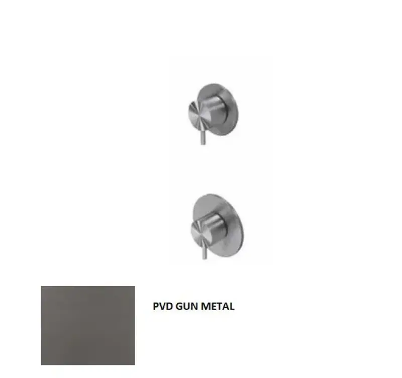 Waterevolution Flow upotettava suihkutermostatti, 1 vaihtoventtiili, vaalean kultainen 1208954644