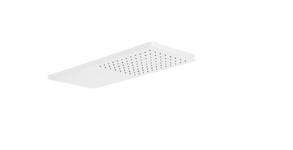 Tres Wall Shower Head 21x55 cm Round Corners Matte White 29990307BM - Productafbeelding 2