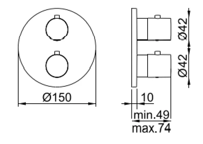 SB Universale Round Inbouw thermostaatkraan met 2 uitgangen chroom 1208955162

SB Universale Round Sisäänrakennettu termostaattihana, jossa on 2 ulostuloa, kromi 1208955162