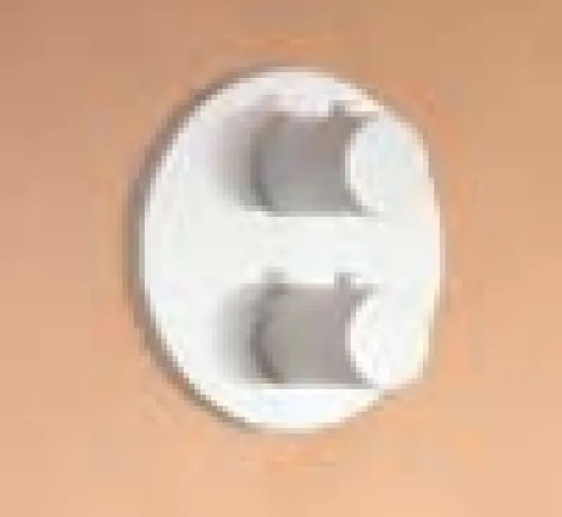 SB Universale ronde inbouwthermostaatkraan met 2 uitgangen mat wit 1208955165