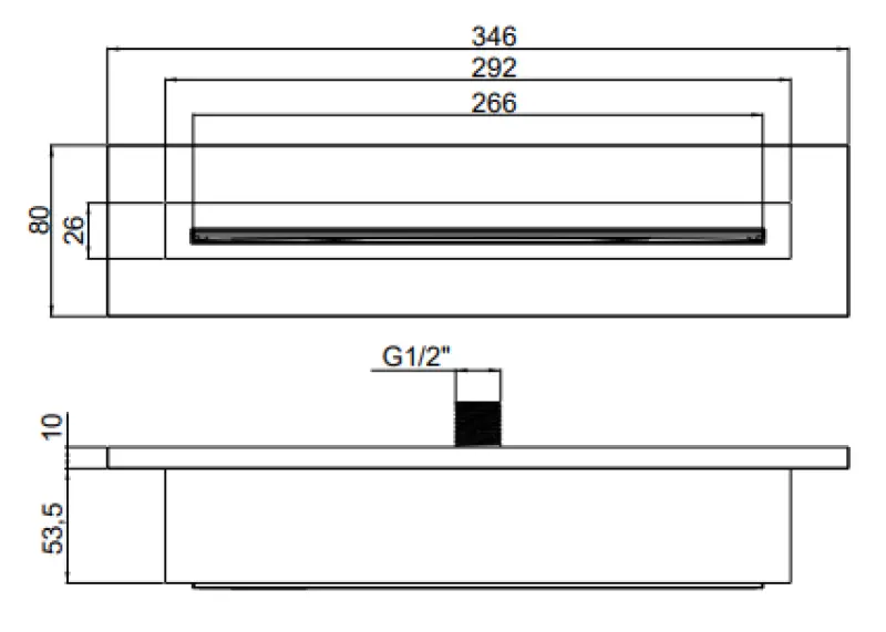 SB Vesiputous 316 kylpyammeen juoksuputki upotettu täysin ruostumaton teräs 1208955342