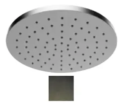 SB Round 316 Sadesuihkun suihkupää 25 cm PVD gun metal 1208955349