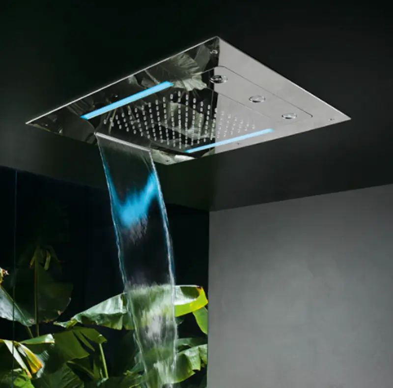 SB Spin Temptation Chromotherapy Rain Shower Built-in PVD Gun Metal 1208955420