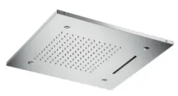 SB Chromotherapie inbouw regendouche met 3 straalsoorten 50x50 cm volledig roestvrij staal 1208955444