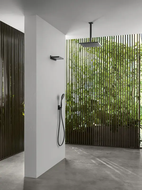 SB Rubinetterie Sadesuihku Eco Air vettä säästävä neliönmuotoinen sadesuihku Kromi 30x30cm 1208955532