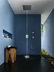 SB sisäänrakennettu sadesuihku kattoon, icicle-striitin kanssa 38x38cm PVD Kulta 1208955660