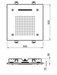 SB Temotion Sadesuihku upotettava 3-suihku PVD Kupari 1208955695