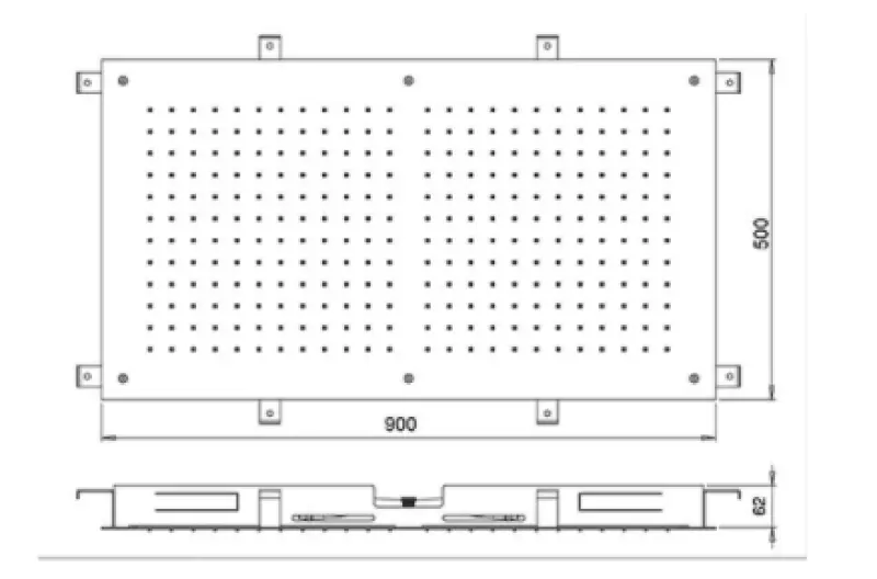 SB Temptation Sadesuihku sisäänrakennettu suorakulmainen 900x500mm kokonaan ruostumatonta terästä 1208955700