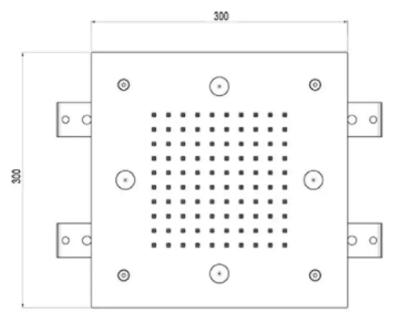 SB Mist Temptation sadesuihku upotettu neliö 2-suihkumuoto 30x30cm kokonaan ruostumatonta terästä 1208955716