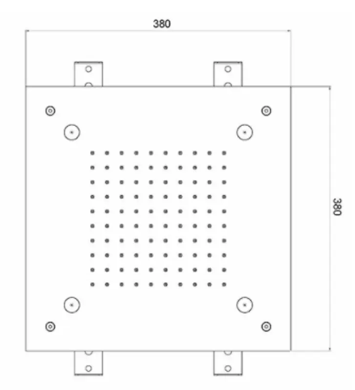 SB Mist Temptation sadesuihku upotettu neliö 2-suihkusuutin 38x38cm täysin ruostumatonta terästä 1208955718