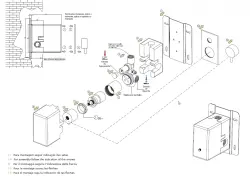 Waterevolution Flow ingebouwde doucheset met thermostatische regendouche en handdouche geborsteld lichtgoud PVD