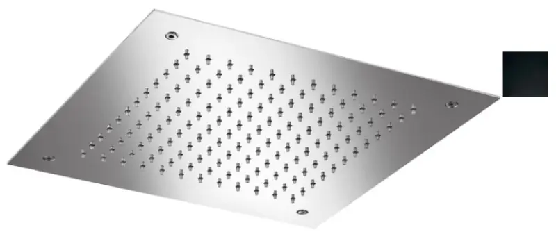 SB Temptation Built-in Square Rain Shower 38x38cm Matte Black 1208955761