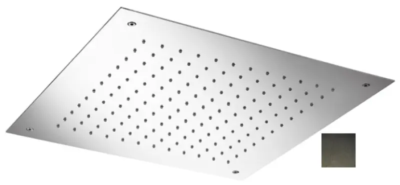 SB Temptation Sadesuihku sisäänrakennettu neliö 50x50cm PVD Gun Metal 1208955779