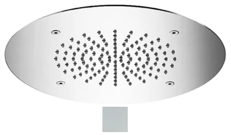 SB Round Temptation Built-in Rain Shower Matte White 1208955783