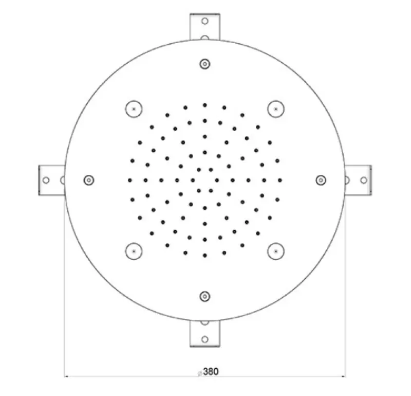 SB Round Mist Sadesuihkusetti sisäänrakennettu Matta Valkoinen 1208955789