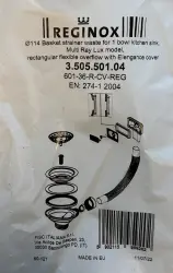 Reginox ruostumaton teräs viemäröintisarja malleille Amsterdam ja Texel 1208955830