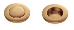 Quadri Londen messing afvoerset voor gootsteen inclusief overloop en push-to-open knop koper 1208956063
