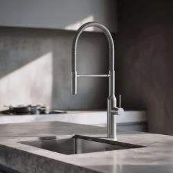 Quadri Stamford korkeakeittiöhana joustavalla ulosvedettävällä suuttimella, ruostumatonta terästä 1208956080