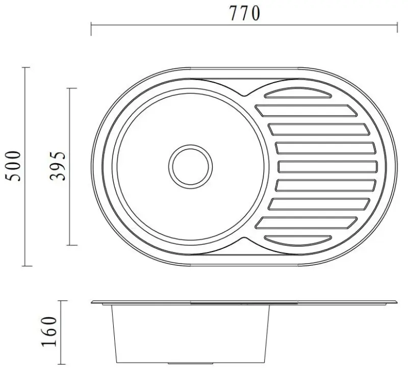Aquadesign Basic RST-allas, jossa on valutustila, käännettävä 77x50 cm asennus 1208956287