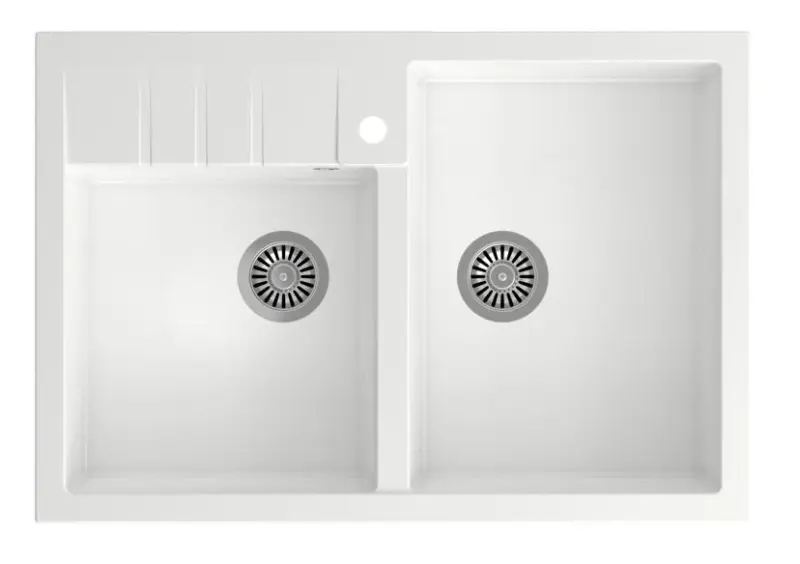 Quadri Minister Double Sink sink white country model 90x62cm 1208956327