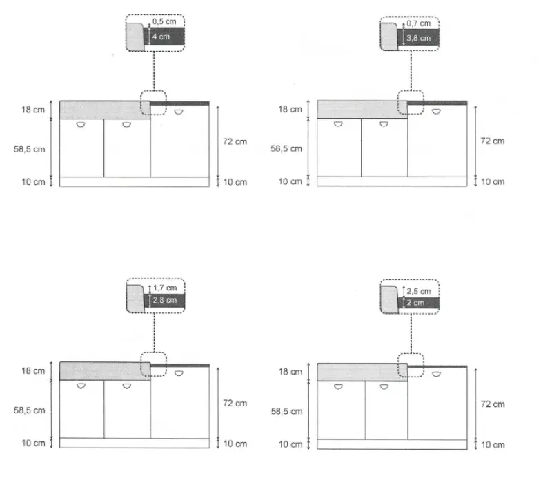 Quadri Minister Double Sink sink white country model 90x62cm with copper plug and overflow 1208956329