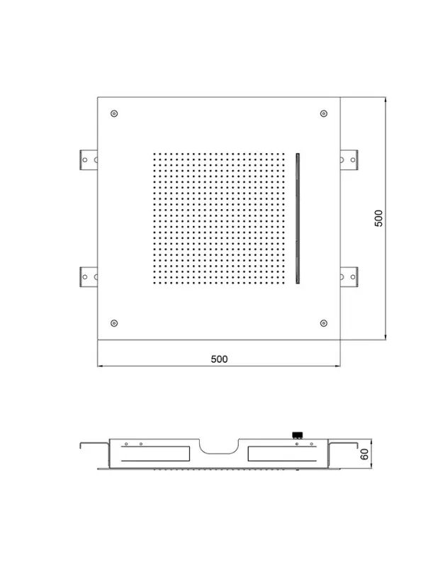 SB Square 316 Built-in Rain Shower Velvet Temptation and Waterfall Brushed PVD Gun Metal 1208956753