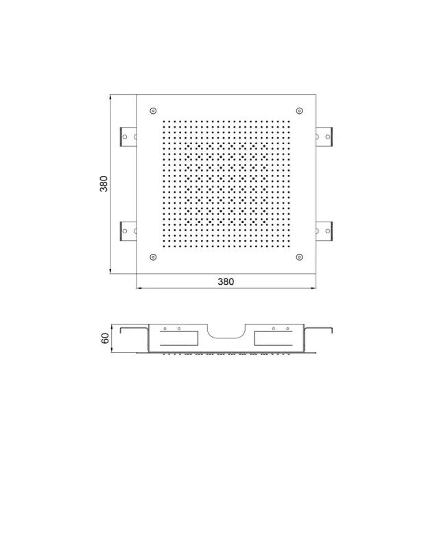 SB Square 316 Upotettava Sadesuihku Velvet Temptation Kaksivirtauksinen harjattu PVD gun metal 1208956768