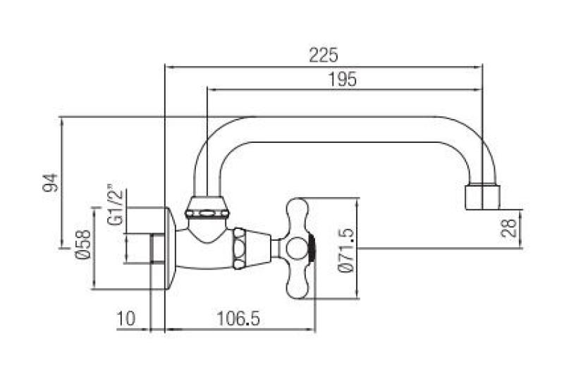 PB klassieke muur fonteinkraan met sterknop koud water en draaibare uitloop rvs 1208956898

PB klassinen seinään asennettava pesuallashana tähtikahvalla, kylmälle vedelle ja kääntyvällä juoks