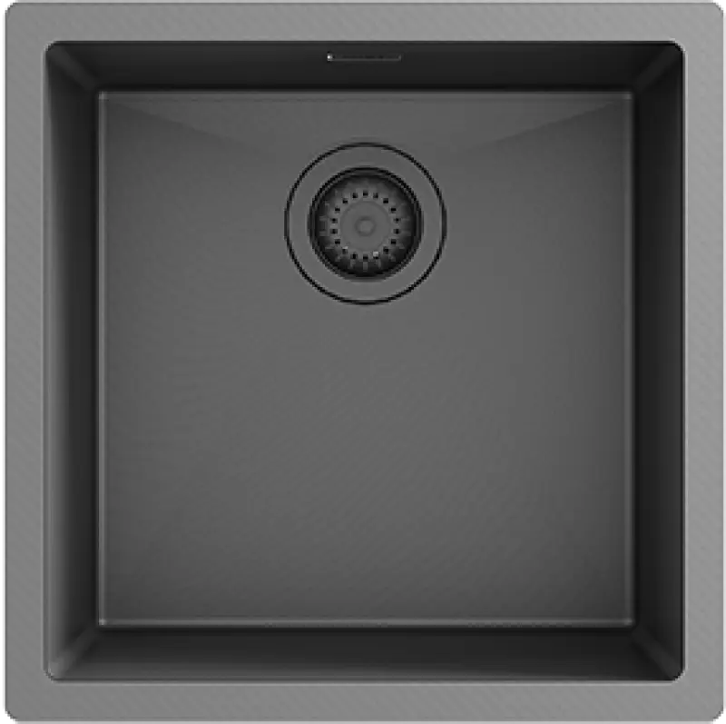 Ausmann Turt gun metal pesuallas PVD NANO 40x40 alakaappi, tasoon asennettava ja päällimmäinen asennus 1208956946