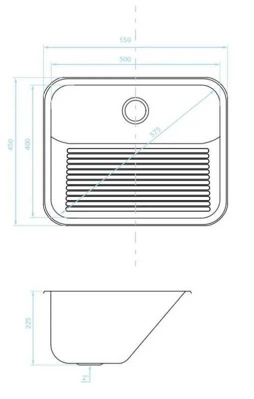 Aquadesign Utility 55 x 45 cm:n kaatopaikka pesualtaan alle tai autotalliin, kiinnikkeet mukana 1208957003