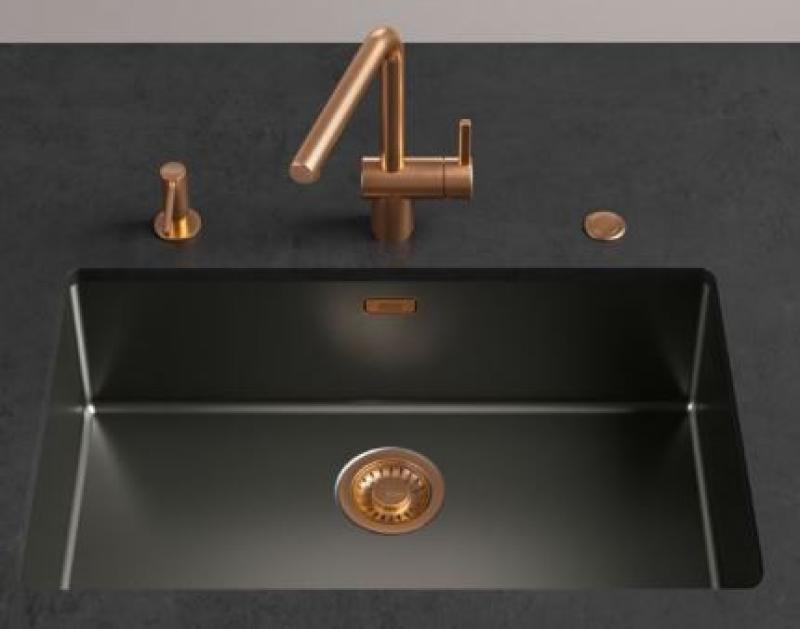 Franke Mythos mestariteos Korfplugset gun metal ylijuoksulla 112.0653.030