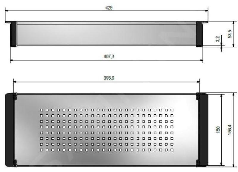 Franke Cube 2.0 insert stainless steel 429x156mm model bound 112.0394.981