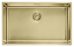 Franke Mythos Masterpiece BXM 210.68 Suuri PVD Kulta 685x410mm Tasoon asennettava ja Alakaappiin asennettava Pesuallas 127.0674.533